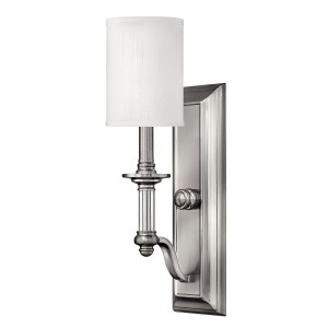 Lampa ścienna Sussex HK-SUSSEX1 Elstead Lighting 1x60W E14 Stal Srebrny
