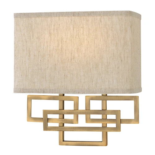 Lampa ścienna Lanza HK-LANZA2-BR Elstead Lighting 2x60W E14 Stal Złoty