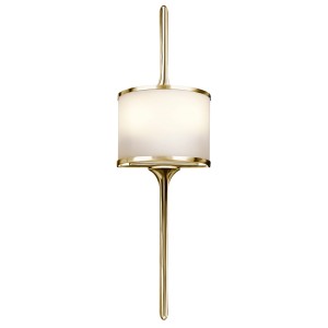 Lampa ścienna Mona KL-MONA-S-PB Elstead Lighting 2x3.5W LED G9 Stal Złoty
