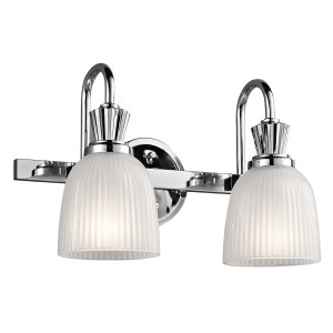 Lampa ścienna Cora KL-CORA2-BATH Elstead Lighting 2x3W LED G9 Stal Chrom