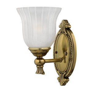Lampa ścienna Francoise HK-FRANCOISE1-BATH Elstead Lighting 1x3W LED G9 Mosiądz Mosiądz