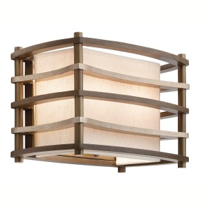 Lampa ścienna Moxie KL-MOXIE2 Elstead Lighting 2x40W E14 Drewno Brązowy