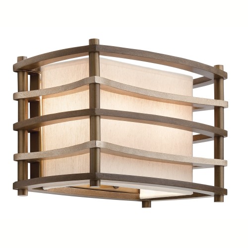 Lampa ścienna Moxie KL-MOXIE2 Elstead Lighting 2x40W E14 Drewno Brązowy