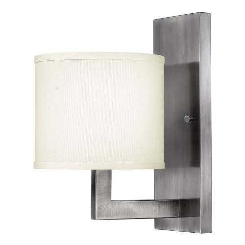 Lampa ścienna Hampton HK-HAMPTON1 Elstead Lighting 1x100W E27 Stal Srebrny