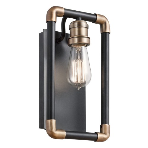 Lampa ścienna Imahn KL-IMAHN1 Elstead Lighting 1x60W E27 Stal Czarny