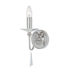 Lampa ścienna Finsbury Park FP1-POL-NICKEL Elstead Lighting 1x60W E14 Stal Chrom