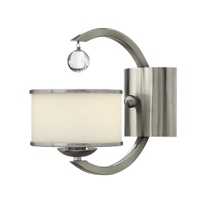 Lampa ścienna Monaco HK-MONACO1 Elstead Lighting 1x60W E14 Stal Srebrny