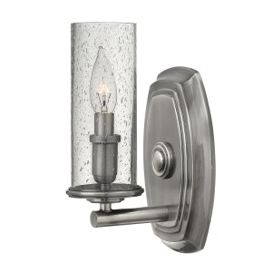 Lampa ścienna Dakota HK-DAKOTA1 Elstead Lighting 1x60W E14 Stal Srebrny