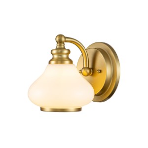 Lampa ścienna kinkiet Ainsley HK-AINSLEY1-BATH-BB Elstead Lighting 1xG9 LED 3.5 W Stal, Szkło Szczotkowany mosiądz