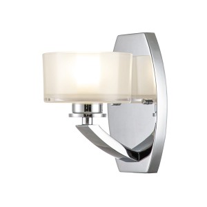 Lampa ścienna kinkiet Meridian HK-MERIDIAN1-BATH-PC Elstead Lighting 1xG9 LED 3.5 W Stal, Szkło opalowe Polerowany chrom