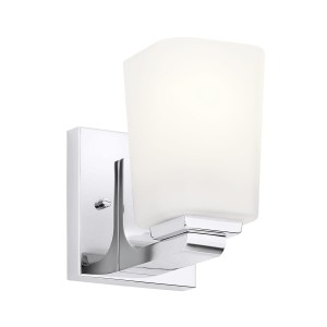 Lampa ścienna kinkiet Roehm KL-ROEHM1-PC Elstead Lighting 1xG9 LED 3.5 W Stal, Cynk, Szkło opalowe Polerowany chrom