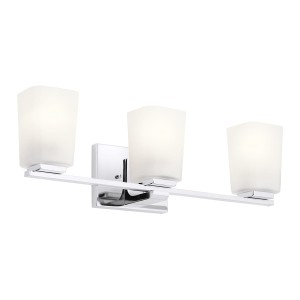 Lampa ścienna kinkiet Roehm KL-ROEHM3-PC Elstead Lighting 3xG9 LED 3.5 W Stal, Cynk, Szkło opalowe Polerowany chrom