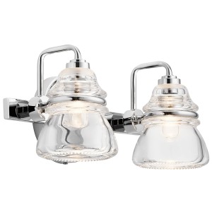 Lampa ścienna kinkiet Talland KL-TALLAND2-PC-BATH Elstead Lighting 2xG9 LED 3.5 W Stal, Szkło Polerowany chrom