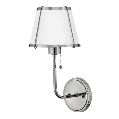 Lampa ścienna Kinkiet Clarke HK-CLARKE1-PN-WH Elstead Lighting 1xE27 40W Stal Srebrny, Biały