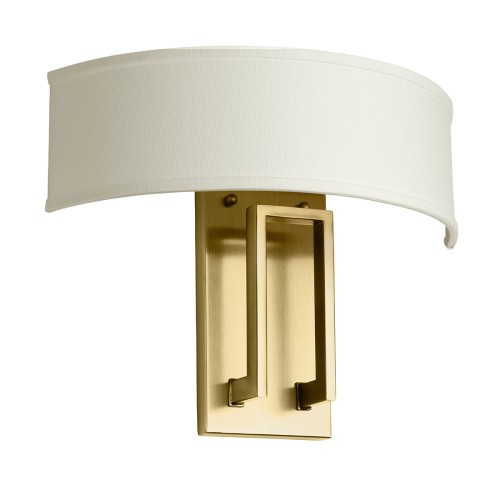 Lampa ścienna Kinkiet Hampton HK-HAMPTON2-BB Elstead Lighting 2xE14 40W Stal, len Złoty