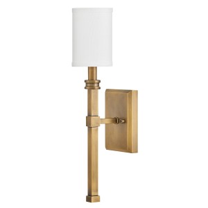 Lampa ścienna Kinkiet Moore HK-MOORE-WB1-HB Elstead Lighting 1xE14 40W Stal, len Złoty