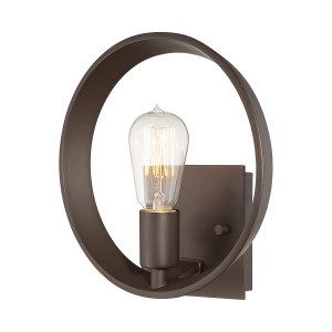Lampa ścienna Theater Row QZ-THEATER-ROW1WT Elstead Lighting 1xE27 Metal Brąz