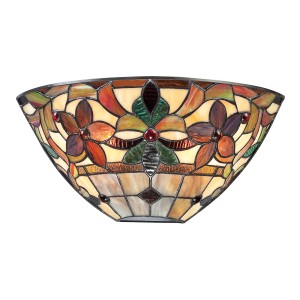 Lampa ścienna Kami QZ-KAMI-WU Elstead Lighting 2x60W E14 Metal Wielokolorowy