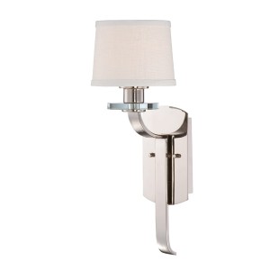 Lampa ścienna Sutton Place QZ-SUTTON-PLACE1 Elstead Lighting 1x60W E27 Metal Srebrny