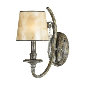 Lampa ścienna Kendra QZ-KENDRA1 Elstead Lighting 1x60W E14 Metal Stalowy