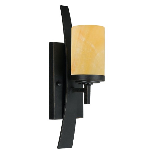 Lampa ścienna Kyle QZ-KYLE1 Elstead Lighting 1x100W E27 Metal Czarny