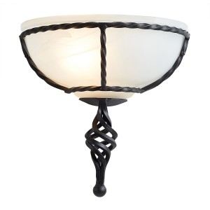 Lampa ścienna Pembroke PB-WU-BLACK Elstead Lighting 1x60W E27 Żelazo Czarny