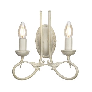 Lampa ścienna Olivia OV2-IVORY-GOLD Elstead Lighting 2x60W E14 Metal Beżowy
