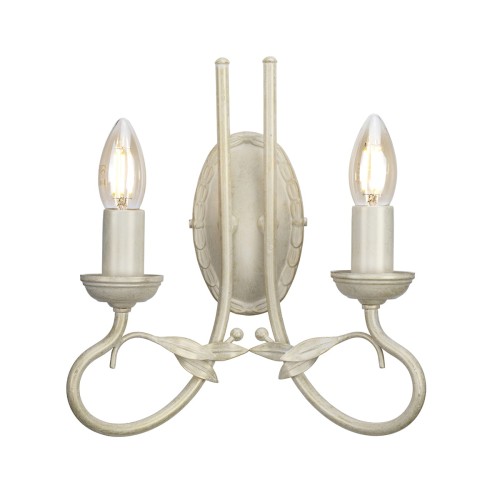 Lampa ścienna Olivia OV2-IVORY-GOLD Elstead Lighting 2x60W E14 Metal Beżowy