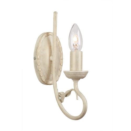 Lampa ścienna Olivia OV1-IVORY-GOLD Elstead Lighting 1x60W E14 Metal Beżowy