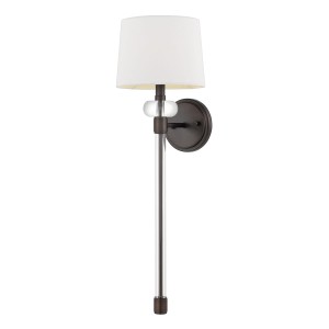 Lampa ścienna kinkiet Barbour QZ-BARBOUR1-HO Elstead Lighting 1xE14  40 W Stal, Tkanina Zachodni brąz
