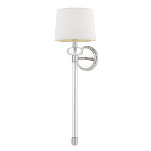 Lampa ścienna kinkiet Barbour QZ-BARBOUR1-PN Elstead Lighting 1xE14  40 W Stal, Tkanina Polerowany nikiel