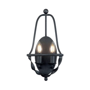 Lampa ścienna kinkiet Bradbury QZ-BRADBURY2-GK Elstead Lighting 2xE14 40 W Stal Popielate