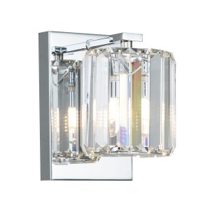 Lampa ścienna kinkiet Divine QZ-DIVINE1-PC-BATH Elstead Lighting 1xG9 LED 3.5 W Stal, Szkło kryształowe Polerowany chrom
