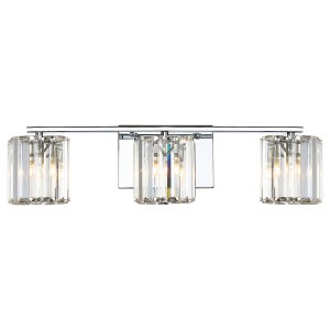 Lampa ścienna kinkiet Divine QZ-DIVINE3-PC-BATH Elstead Lighting 3xG9 LED 3.5 W Stal, Szkło kryształowe Polerowany chrom