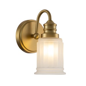 Lampa ścienna kinkiet Swell QZ-SWELL1-BB-BATH Elstead Lighting 1xG9 LED 3.5 W Stal, Szkło Szczotkowany mosiądz