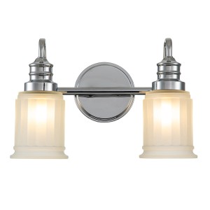 Lampa ścienna kinkiet Swell QZ-SWELL2-PC-BATH Elstead Lighting 2xG9 LED 3.5 W Stal, Szkło Polerowany chrom