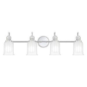 Lampa ścienna kinkiet Swell QZ-SWELL4-PC-BATH Elstead Lighting 4xG9 LED 3.5 W Stal, Szkło Polerowany chrom