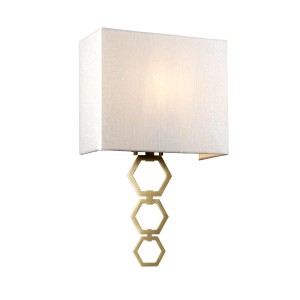 Lampa ścienna Średni kinkiet Ria RIA-MEDIUM-AB Elstead Lighting 1x60 W E27 Postarzany mosiądz