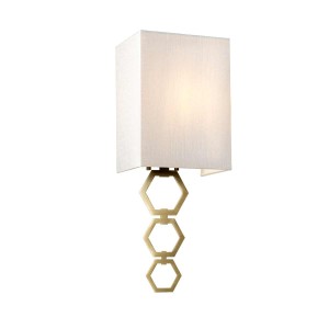Lampa ścienna Mały kinkiet Ria RIA-SMALL-AB Elstead Lighting 1x60 W E27 Postarzany mosiądz