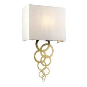 Lampa ścienna Średni kinkiet Rosa ROSA-MEDIUM-AB Elstead Lighting 1x60 W E27 Postarzany mosiądz