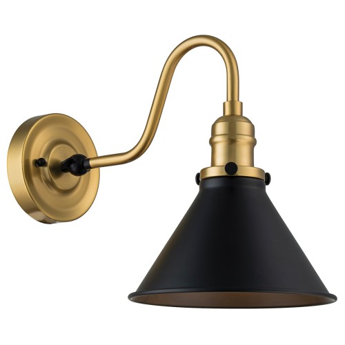 Lampa ścienna Kinkiet Provence PV1-AB-MB Elstead Lighting 1xE27 60W Stal Złoty, Czarny