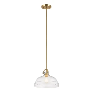 Lampa wisząca Hampton ELS-HAMPTON-P-PNBR Elstead Lighting 1x60 W E27 Naturalny mosiądz