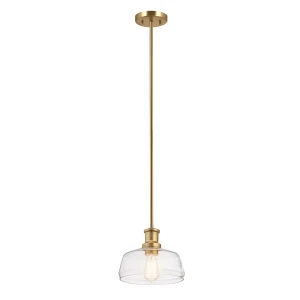 Lampa wisząca Nottinghill ELS-NOTTINGHILL-P-PNBR Elstead Lighting 1x60 W E27 Naturalny mosiądz