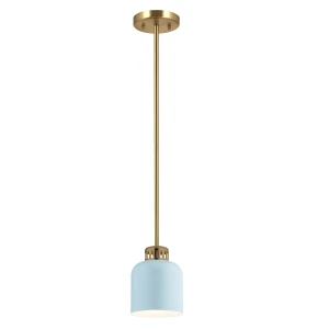 Lampa wisząca York ELS-YORK-MP-PNBR-PB Elstead Lighting 1x60 W E27 Naturalny mosiądz
