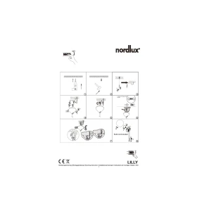 Lampa Wisząca Nordlux E14 3X40W Metal Mosiądz instrukcja montażu.