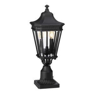 Latarnia ogrodowa Elstead Lighting Cotswold Lane FE-COTSLN3-M-BK IP44 2xE14 Aluminium Czarny.