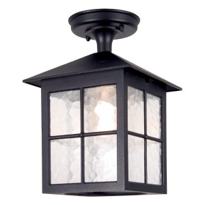 Czarna lampa stropowa Elstead Lighting Winchester BL18A-BLACK IP43 aluminiowa.