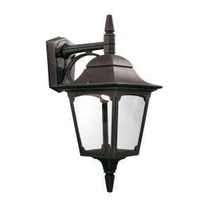 Lampa ścienna Kinkiet zewnętrzny Elstead Lighting Chapel CP2-BLACK IP44 1xE27 Aluminium Czarny