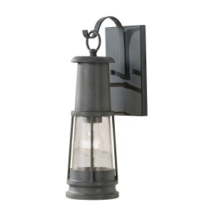 Lampa ścienna Kinkiet zewnętrzny Elstead Lighting Chelsea Harbor FE-CHELSEAHBR2 IP44 1xE27 Aluminium Srebrny