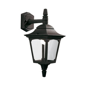 Lampa ścienna Kinkiet zewnętrzny Elstead Lighting Chapel CPM2-BLACK IP44 1xE27 Aluminium Czarny